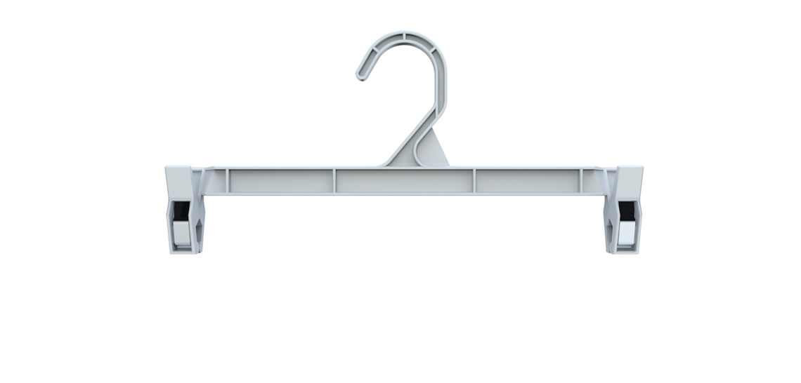 White Plastic Clip Hanger