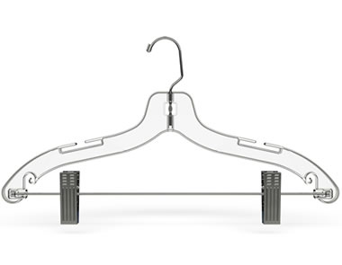 811c - 17 Inch Plastic Suit Hanger